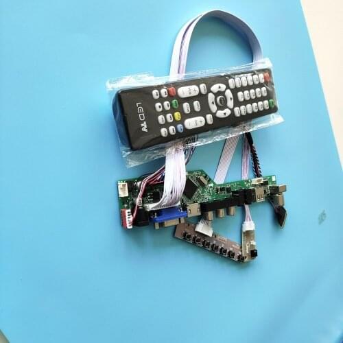 Kit for HB156WX1-200/500/600/100 1366x768 remote panel LVDS TV VGA LCD Screen HDMI USB AV 40pin monitor Audio Controller board