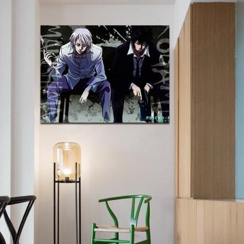 Nice Custom PSYCHO PASS Canvas Poster Print painting Art Wall Poster cloth HD print Anime Home Decor