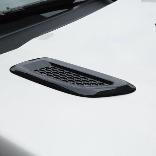 ABS Hood Air Vent Outlet Wing Trim For Land Rover Discovery Sport LR4 For Range Rover Evoque Vogue Car Accessories 2Pcs