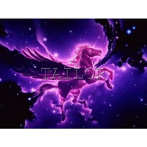 Mosaic cuadros full square 5d diamond painting kit 3D Fantasy horse unicorn colors complet Cross stitch Dirll drawing embroidery