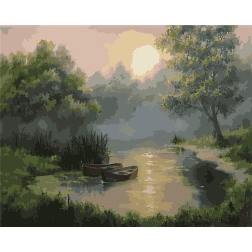 Luminary Love Saucerman Oil Picture By Numbers Acrylic Paint Colorful Diy Kits For Adults Drawing Coloring Painting By Number