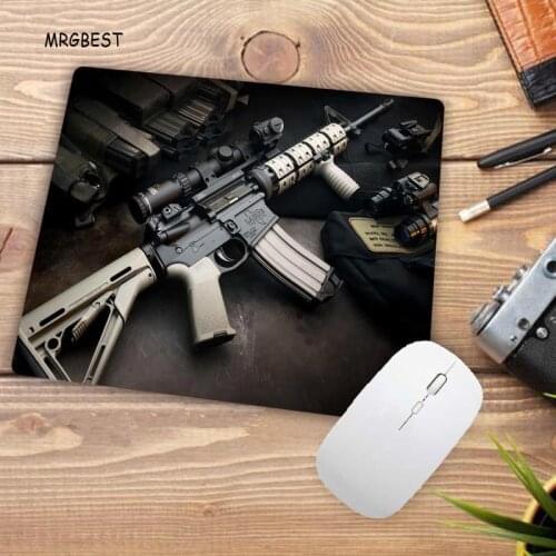 MRGBEST Gun Pattern Non-Slip Notebook Mice Pad S 22X18CM Mat Mouse-pad for Mouse Comfortable Gaming Mouse Pad Big Promotion