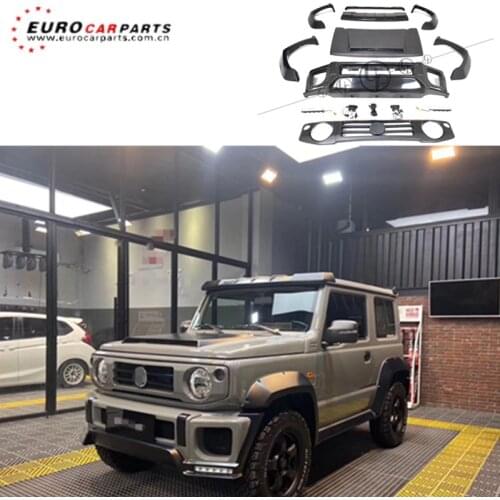 2019 New Product LB Style Body Kit For Jim With Hood Fender Flares Front Bumper rear diffuser for jimy