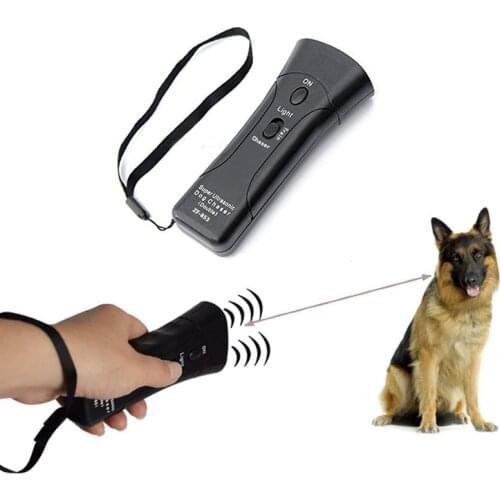 NEW Self Defense Supplies Portable Double Super Ultrasonic Chaser Stops Animal Attacks Personal Defense Infrared Dog Drive Train