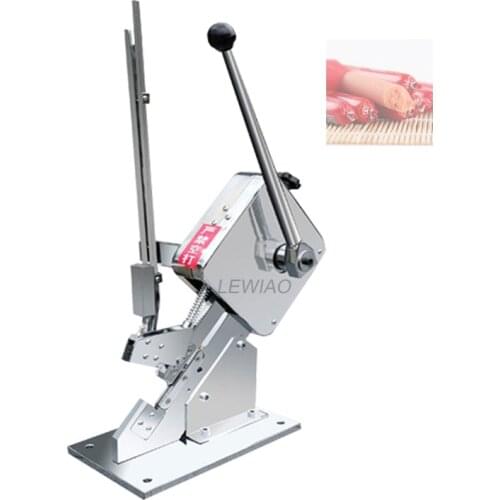 Manual U-Shape Ham Sausage Clipper Clipping Machine Supermarket Packing Sealing U-Type Sausage Hand Press Pricking Machine