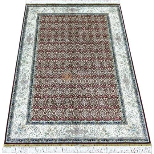 Seeykeep™ 6x9ft Silk Handknotted Oriental Traditional Persian Rug-NY3016210