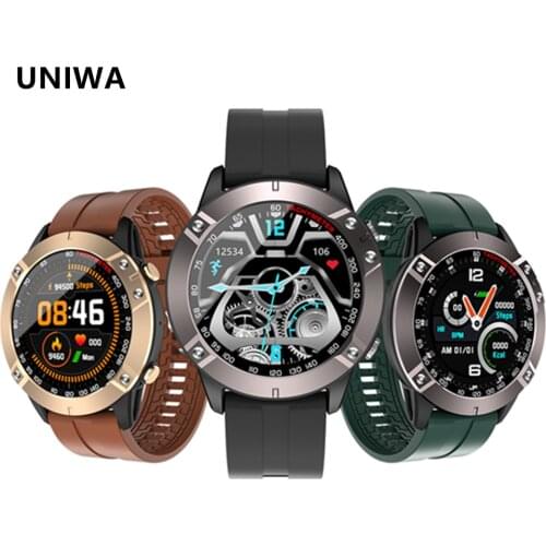 UNIWA K60 Smart Watch 1.28 Inch bluetooth Sport Watch Men Full Touch Screen Heart Rate Monitor Smartwatch for IOS Android Phone