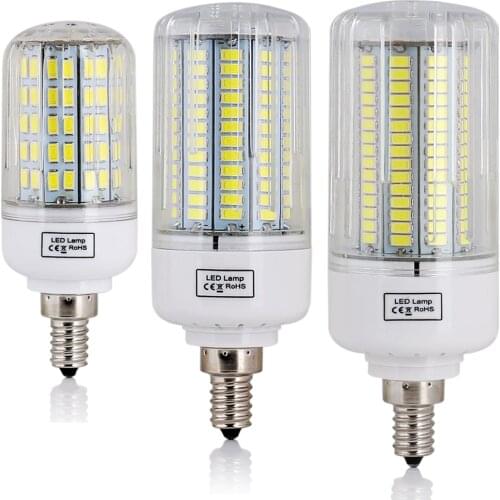 LED Corn Light Bulbs E12 Screw Base 5730 SMD 12W 15W 20W 25W 30W 110V Bright White Cool Warm Lamp Home Lampada Ampoule Bombillas