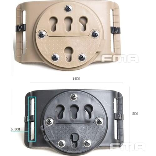 Tactical Airsoft Fma Quick Detach Adapter Mount for Holster for Backplane Belt Bk/de Tb1359