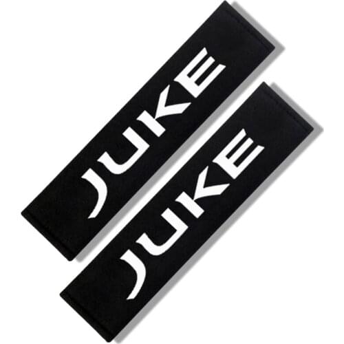 2pcs Car Seat Belt Cover Auto Emblems Pads Case For Nissan JUKE Nismo Qashqai Murano X Trail X-Trail Teana Car Styling