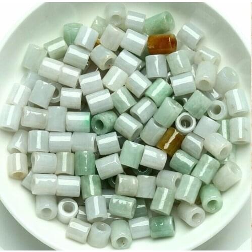 20 pcs Chinese 100% A Grade Natural /Jadeite Circle Loose Beads 9mm DIY