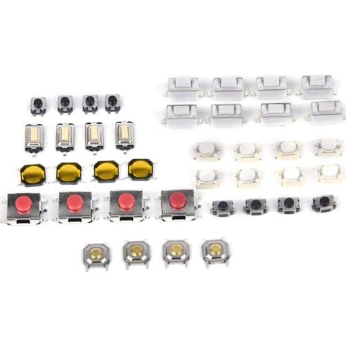 250PCS/LOT 10 Types Tactile Push Button Switch Car Keys Remote Key Button Microswitch