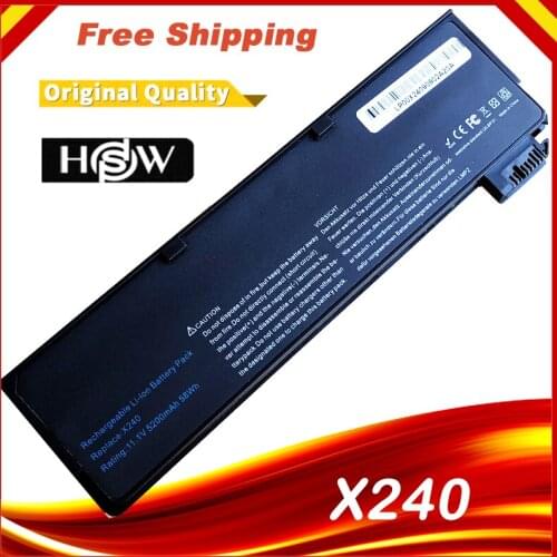 6 Cell Laptop Battery for Lenovo ThinkPad X240 X250 T440 T440s T450s K2450 45N1124 45N1125 45N1126 Free shipping