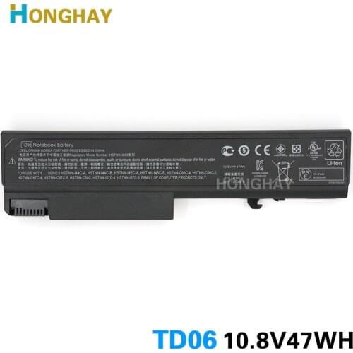 Honghay Original TD06 Laptop battery for HP 6535B 6500B 6930p 6730B 6735B 6530B 8440P 8440W 6440B 6550B 6445B 6450B 6540B 6545B