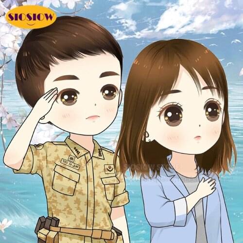 Full Square Drill DIY 5d Diamond Painting Rhinestones Cross Stitch Cartoon Girl Boy 3d Daimond Embroidery Decor Home Women Gifts