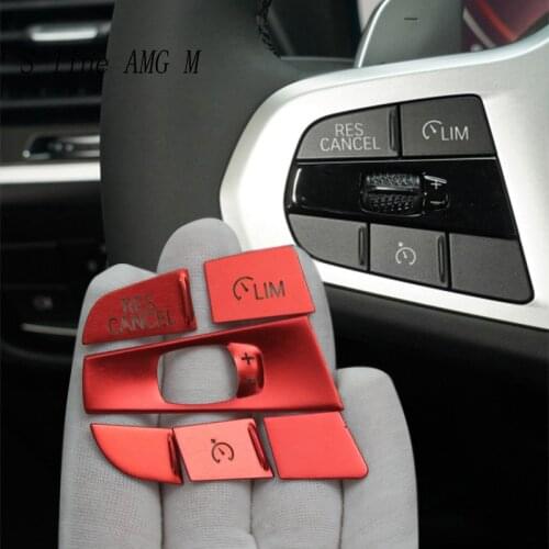 Car Styling for BMW X3 X4 G01 G02 Steering Wheel Buttons switch Frame protection covers Stickers Trim Auto Interior Accessories