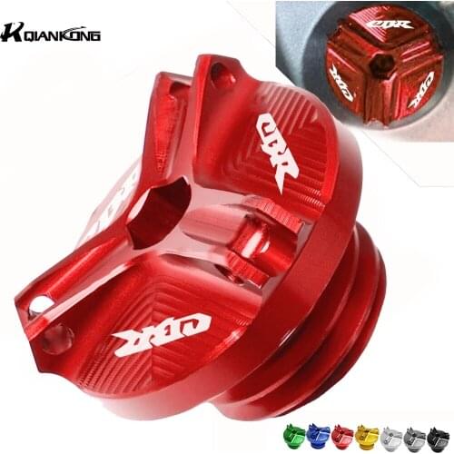 For Honda CBR 600 900 929 954 RR 1000 1100 599 919 CBR600 F1 F2 Motorcycle CNC Aluminum Engine Oil Filter Cup Plug Cover screws