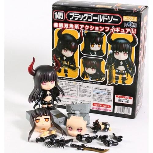 Black Rock Shooter Black Gold Saw 145 Q Ver Action Figure Figurine Collection Model Doll Toy Gift