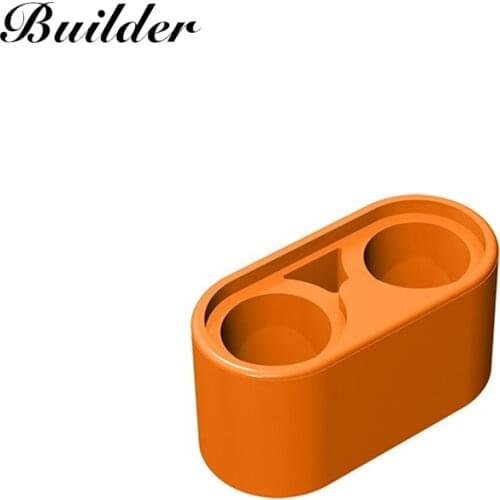 Little Builder 43857 MOC Technology Brick 1x2 Thick Hole Arm Liftarm 10pcs Building Block DIY Assemble Particle Toy for Children