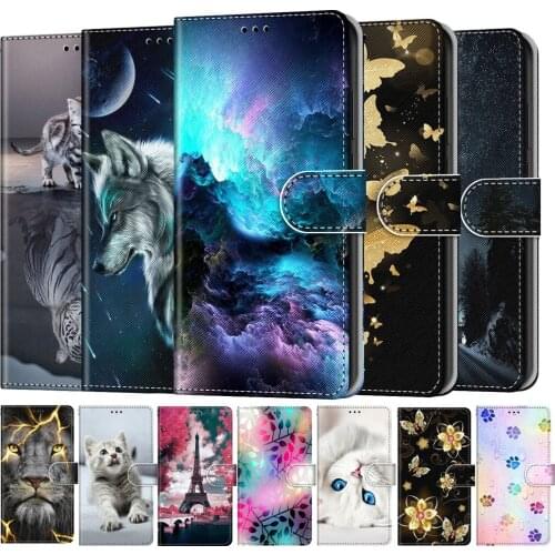Flip Leather Phone Case For OPPO A52 A72 A92 A15 A53 A53S 2020 Reno4 Lite Realme 5 5S 5i C3 C3i C12 C15 Wallet Card Holder Cover