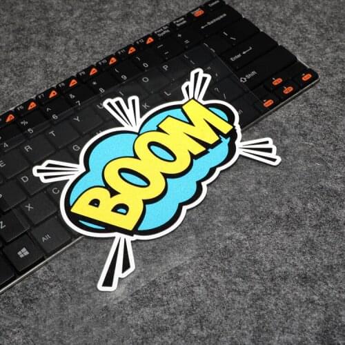 LuLuSticker #078 15x12cm Fashion Trends Funny Boom Stickers Safety Reflective Motorcycle Fuel Tank Car Trunk Stickers and Decals