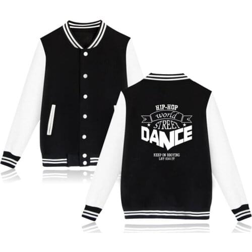 Hip Hop World Street Dance Fashion Baseball Jacket Men Women Hoodies Sweatshirt Casual Long Sleeve Jackets Coat Clothes