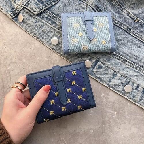 Fashion Small Wallet Female Short Foldable Wallet Ultra-thin Student All-match Coin Purse