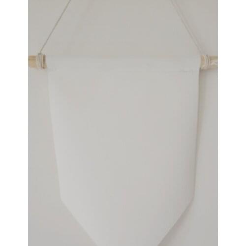 DIY Print Wall Hanging Banner Customized Hand Painted Blank Canvas Flag Anime Flag Pennant With frame