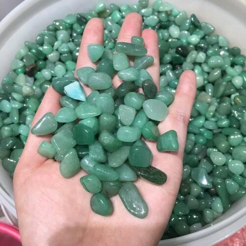 Natural Aventurine Crystal gravel mineral purify degaussing Fish tank Ornamental Specimen collection