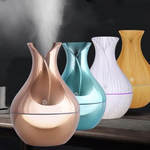 New usb humidifier Air aroma diffuser mini wood grain ultrasonic atomizer aromatherapy essential oil diffuser for home office