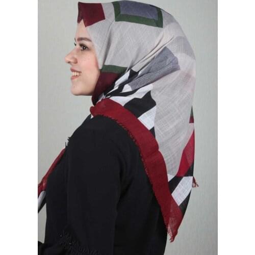 NUR SILK PATTERNED LINEN FLAMLI SCARF-DESEN-18-RENK-02