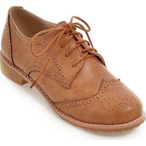 Leisure joker single shoes early spring in 2019 new product with low side with 33-43 lace-up shoes size yard