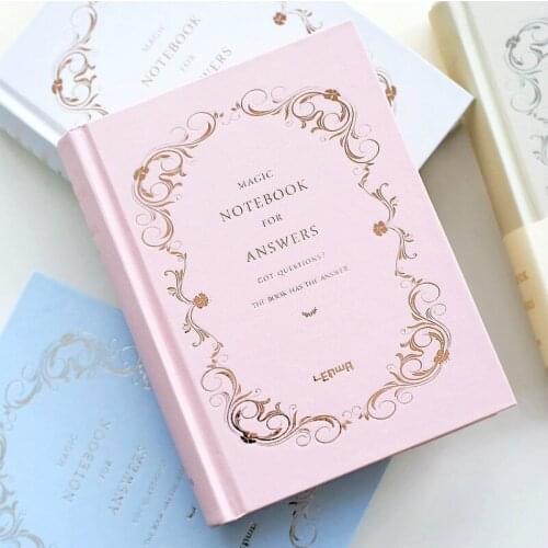 "Answers Book" Journal Diary Blank Papers Notebook Study Working Journal Pocket Memo Stationery Gift