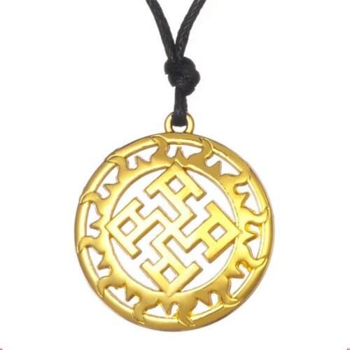 Pendant Necklace For Female Male Pattern And Hollow Out Style Charm Attractive Viking Jewelry Zinc Alloy Dropshipping