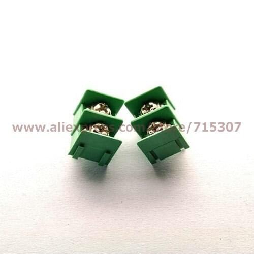 PHISCALE 10pcs PCB Terminal Blocks 7.62mm 2pin 300V 20A