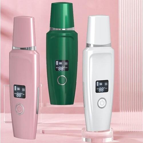 Professional Ultrasonic Facial Skin Scrubber Cleaner Ion Acne Blackhead Remover Peeling Shovel Facial Massager Skin Care Device