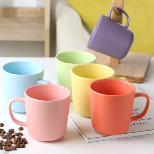 Simple Solid Color Household About 330ml Ceramic Mug Living Room Breakfast Water Cup Mugs Coffee Cups