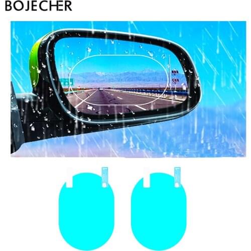 2pcs Car Rearview Mirror Clear Film Anti-Dazzle Waterproof Rain-Proof Anti Fog Film Side Window Car Accessories Car Sticker