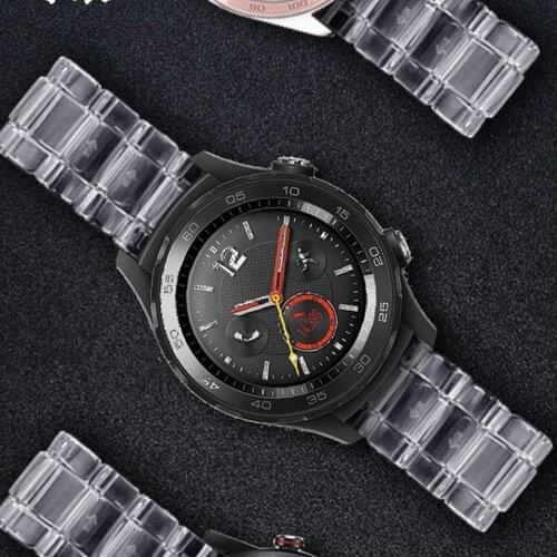 Clear bands for galaxy watch 3 41mm 45mm samsung active 2 Gear S3 Frontier band 20mm 22mm strap for huawei watch gt 2 2e correa