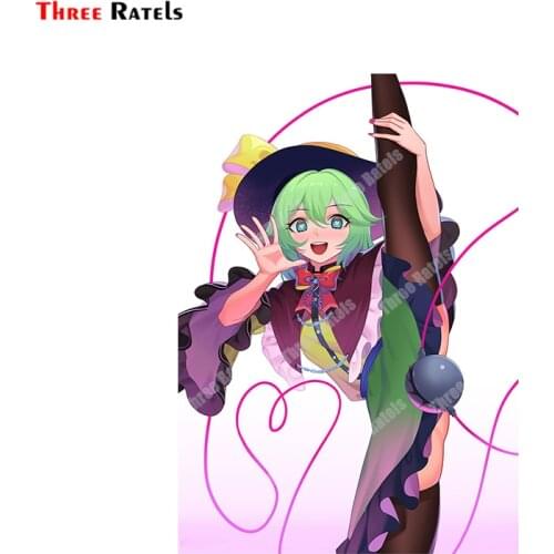 Three Ratels A874 Car Sticker Komeiji Koishi Touhou Car Accessories Vinyl Material Anime Waterproof Decals