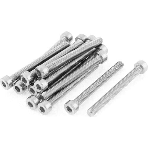 15 Pcs M4 x 40mm Thread Hex Socket Head Cap Screws