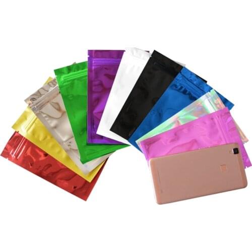 100 Pcs Pink Antistatic Aluminum Storage Bag Ziplock Bags Resealable Anti Static Pouch for Electronic Accessories Package Bags