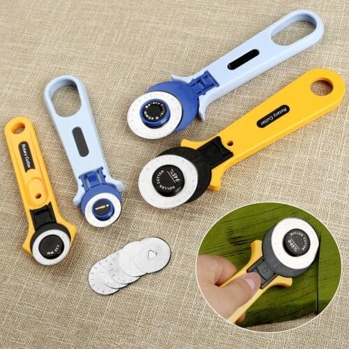 28mm 45mm Patchwork Roller Wheel Round Knife Cloth Cutting Knife Leather Craft Fabrics Rotary Cutter