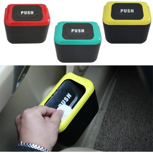 Car trash can garbage Attractive trash bin Dust Case Holder car storage box organizer trailer trash container inside car styling