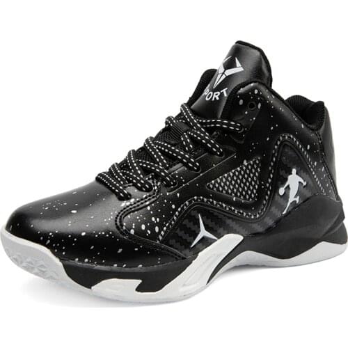 Brand Leather Boys Kids Sneakers Basketball Shoes Non-slip Thick Sole Girls Children Sport Shoes Child Boy Girl Basket Trainer