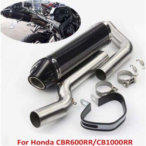 CBR1000RR CBR600RR Motorcycle Exhaust System Muffler Escape Connect Link Pipe for Honda CBR600RR 2005-2020 CBR1000RR 2004-2007