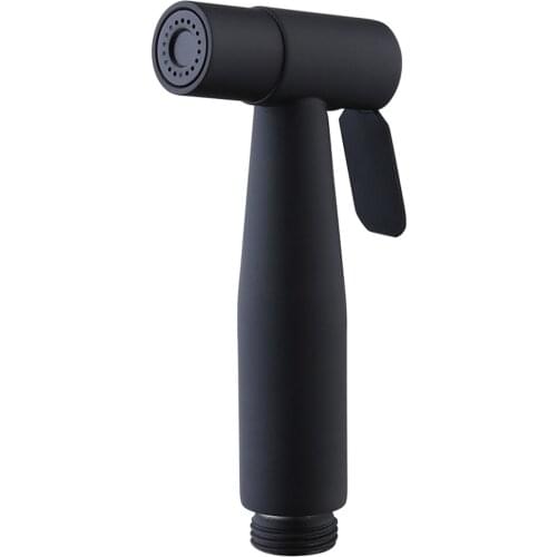 CNIM Hot Stainless Steel Nozzle Shower Black Toilet Bidet Hand Sprayer Shower Head Hygienic Shut Off Sprayer Accessories For B