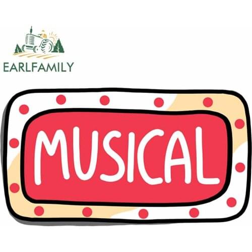 EARLFAMILY 13cm x 7.3cm Cool Music Funny Car Stickers Auto Motor Helmet Decals Wrap