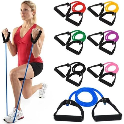 Elastic Sports Bands Length 120cm Fitness Gym Equipment Resistance Training Bands Tube crossfit Workout Exercise Rubber