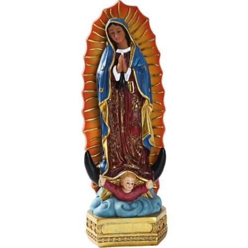Our Lady Of Guadalupe Mexico Virgin Mary Figurines Accessories for Indoor or House Decor Supplies